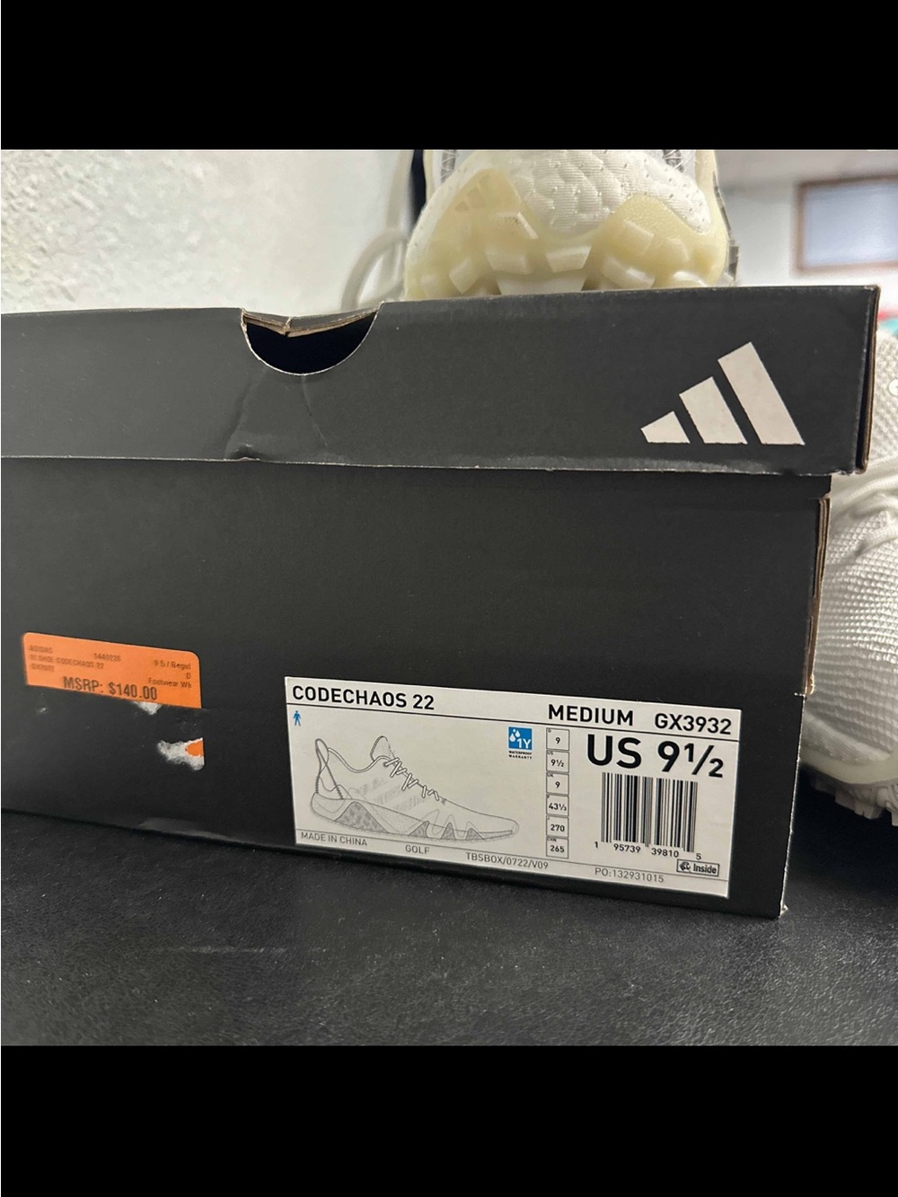 Men’s Adidas CodeChaos 22 Golf Shoes - Picture 3 of 3